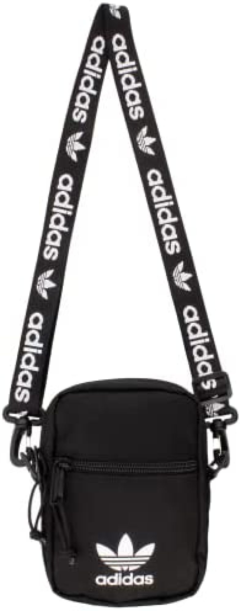 adidas Originals Festival Crossbody Bag, Black/White, One Size