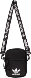adidas Originals Pageant Crossbody Bag, Black/White, One Dimension